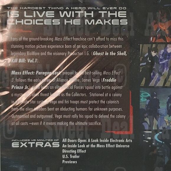Mass Effect: Paragon Lost (2012 DVD) Action, Sci-Fi NR (Not Rated) - Picture 2 of 3